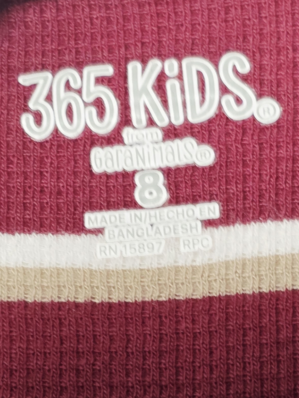 Boy's Size 8 Long Sleeve Henley & Waffle Knit Tops Bundle- Navy, Red, Gray, Blue - Picture 4 of 13